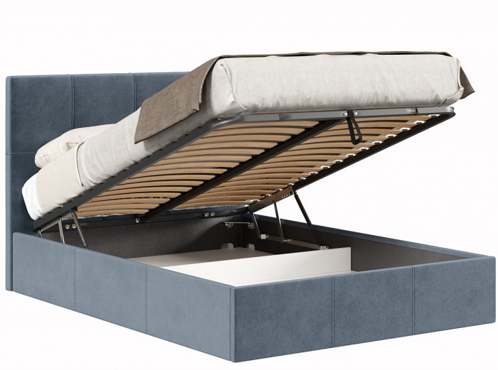 Кровать с подъёмным механизмом 1600 Марсель, темно-серый