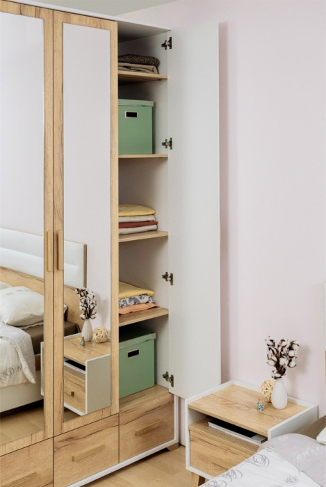 Шкаф для одежды и белья Айрис 555, дуб