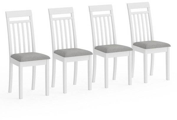 Четыре стула Мебель--24 Гольф-11 разборных, белый