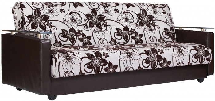 Диван-кровать Лидер 120х190, книжка, рогожка/экокожа