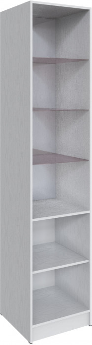 Шкаф Мадрид (0,5) с 2 фасадами, Белый/Ателье светлое