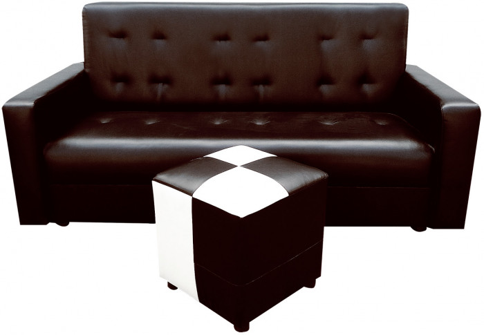 Диван Аккорд 140 коричневый ППУ