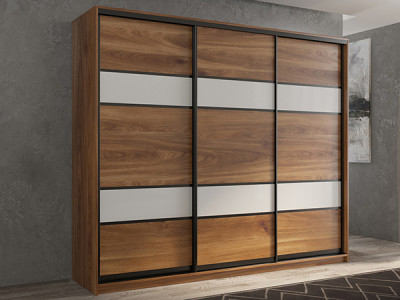 Шкаф-купе Кааппи 8 Кастелло Бренди 240х60х230 см