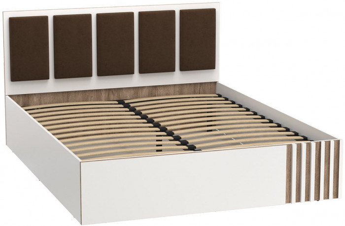 Спальня Либерти опора h=20мм Белый / Дуб Каньон