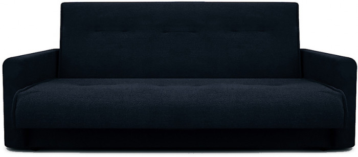 Диван Милан 120 черный, пружинный блок Боннель