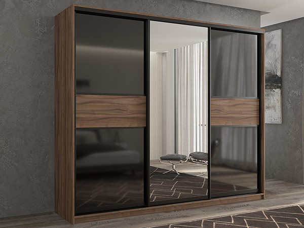 Шкаф-купе Кааппи 9 Орех Тьеполло 240х45х230 см