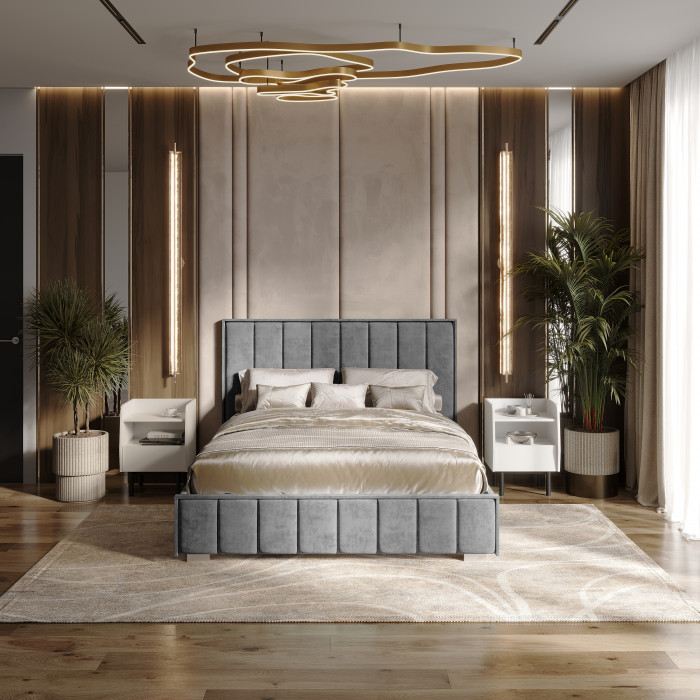 Кровать с подъемным механизмом Мирабель КР-16 (1,6м), Хром