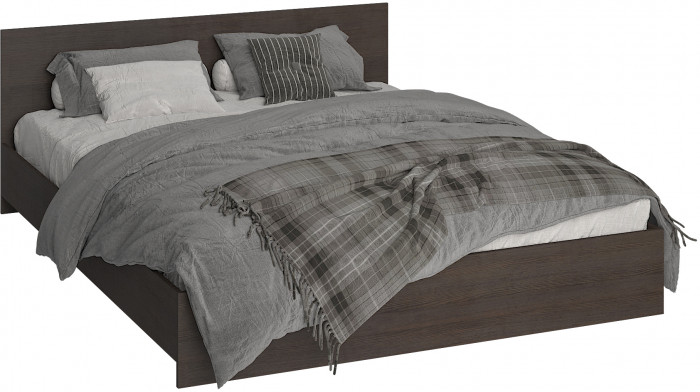Кровать 160х200 с основанием ДСП Ронда КР-160, венге