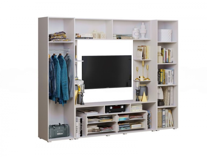 Гостиная Гармония Мрамор глянец/белый