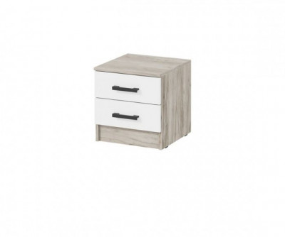 мс для спальни Ронда ТБ дуб крафт серый/белый