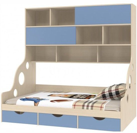 Дельта-21.02 Кровать с антресолью 120