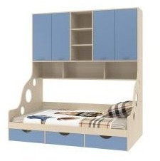 Дельта-21.01 Кровать с антресолью 120