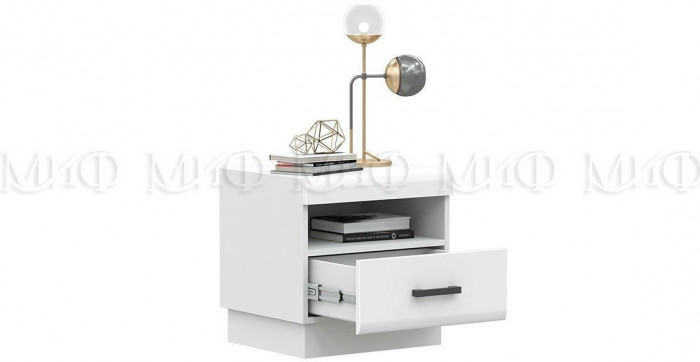 Магнолия Тумбы прикроватные 2 шт., белый глянец