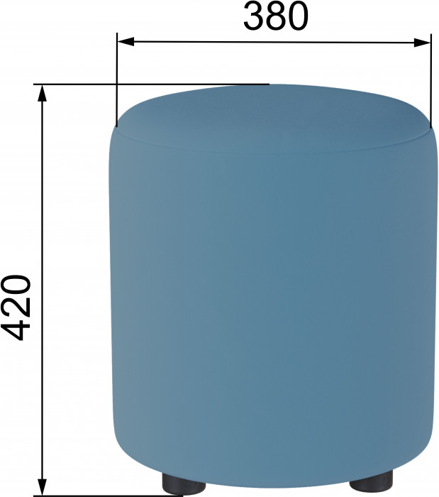 Пуф Рой светло-голубой