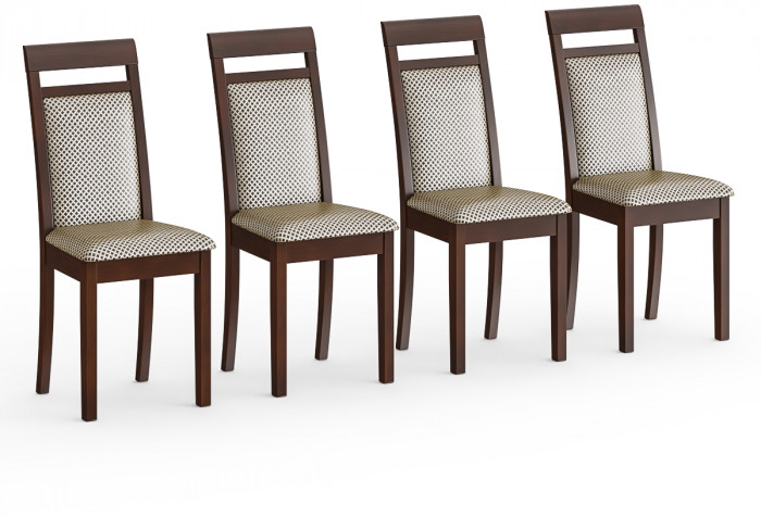 Четыре стула Мебель--24 Гольф-12 разборных, орех