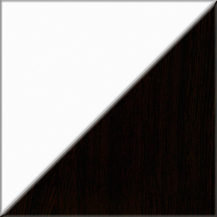 Прихожая П-6 Компоновка № 44, цвет венге/фасады МДФ белое дерево фрезеровка ромб, ШхГхВ 90х50х210 см., универсальная сборка