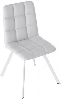 Бруно Стул (паук Т2) (Белый муар/Кожзам Белый)