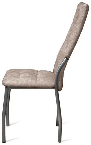 Стул Волна / Серебро/Велюр Латте