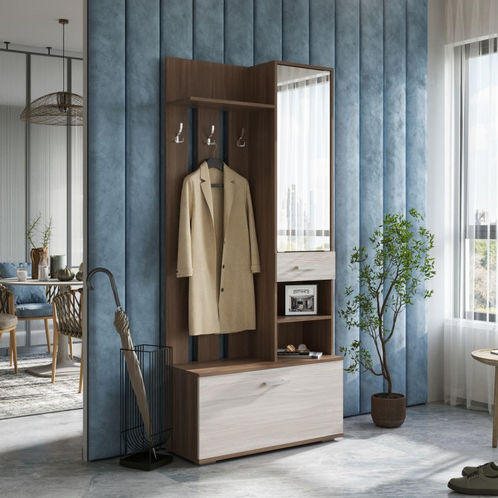 Прихожая "Сорренто" (910*2020*340) шимо темный/шимо светлый