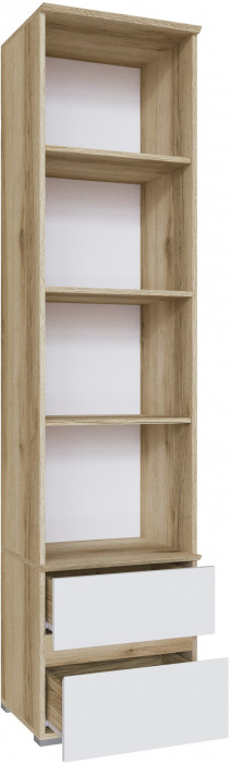 Пенал закрытый Плейона, Дуб делано/Белый