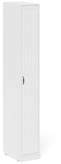 Прихожая П-6-500 Пенал, белая шагрень/фасады МДФ белое дерево фрезеровка прованс