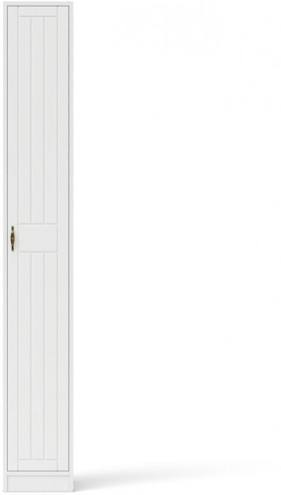 Прихожая П-6-500 Пенал, белая шагрень/фасады МДФ белое дерево фрезеровка прованс