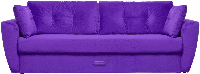 Диван еврокнижка Амстердам 160 ЛЮКС 08 ВЕЛЮР ФИОЛЕТОВЫЙ НПБ