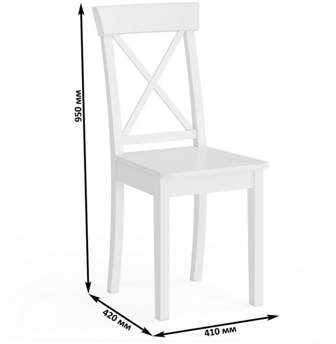 Четыре стула Мебель--24 Гольф-14 разборных, белый