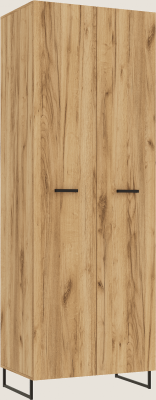Нэнси LOFT Шкаф 2-х ств. 800 (ЛДСП) (Дуб Крафт)