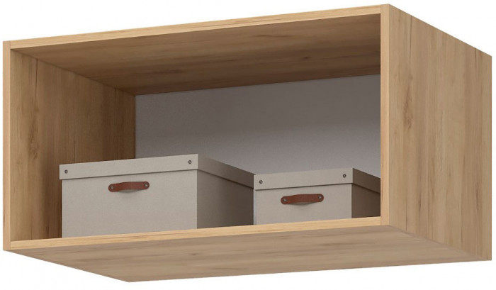 Лион АН-01 Антресоль 800 (800х400х550) Дуб крафт/Графит серый