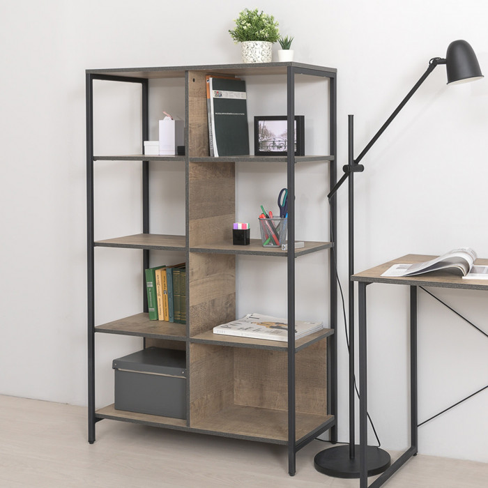 Трувор Гостиная 100, цвет дуб гранж песочный/интра, ШхГхВ 371,8х45,4х146 см., универсальная сборка