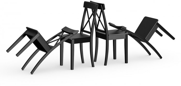 Четыре стула Мебель--24 Гольф-14 разборных, венге