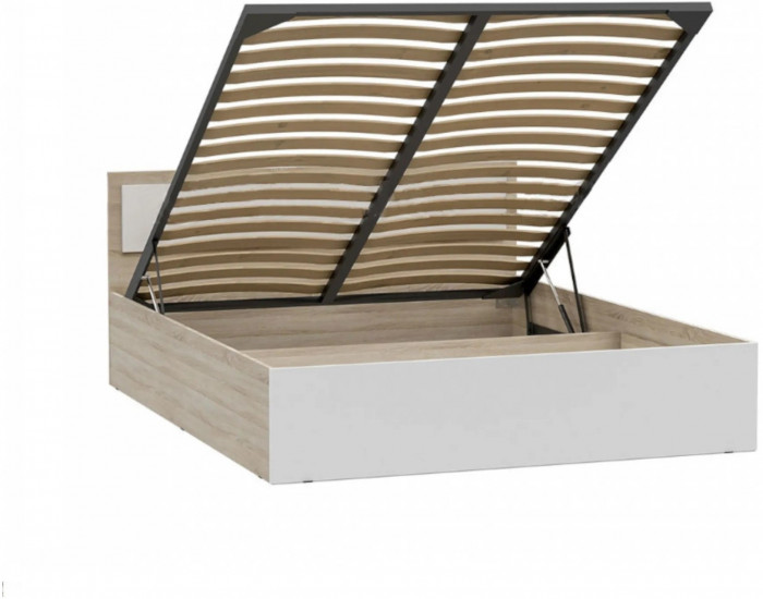 Мартина Кровать с подъемным механизмом 140 (Крафт / Графит)