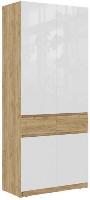 Модульная прихожая Роджинамиф, комп.4 (Крафт белый, Графит)