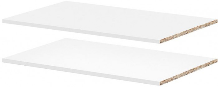 мс Алиса комплект полок (для ШК-800/ШК2Я-800) белый/белый гладкий