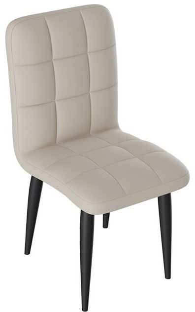 Франк ДП 2-17 Стул (конус) (Капучино матовый/Кожзам Белый)