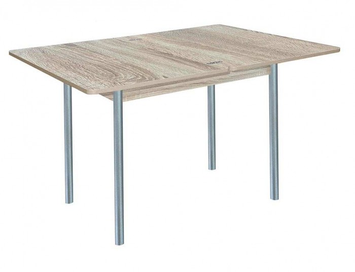Симпл стол обеденный раскладной / Дуб сонома/металлик