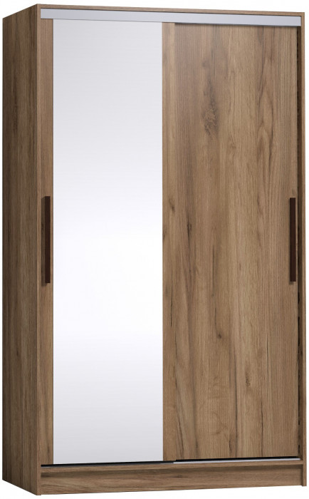 Шкаф-купе с зеркалом Strike 1200 Дуб табачный Craft