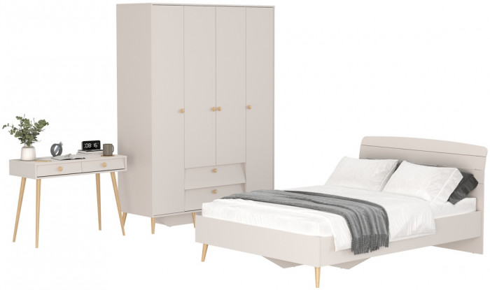 Афина Спальня 14-1400, кашемир серый