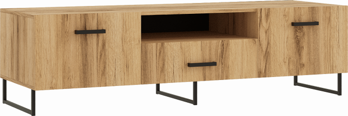 Нэнси LOFT Тумба ТВ 1600 (ЛДСП) (Дуб Крафт Белый)