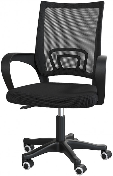 Кресло компьютерное Мебель--24 103, цвет чёрный, ШхГхВ 59х56х83-94 см., максимальная нагрузка 120 кг.