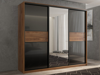 Шкаф-купе Кааппи 9 Кастелло Бренди 210х45х230 см