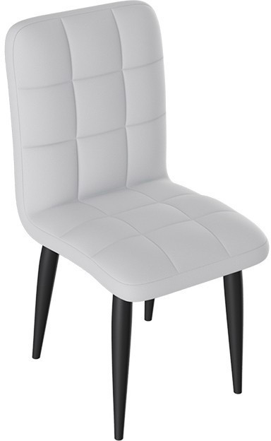 Франк ДП 2-17 Стул (конус) (Черный матовый/Микровелюр Бежевый)