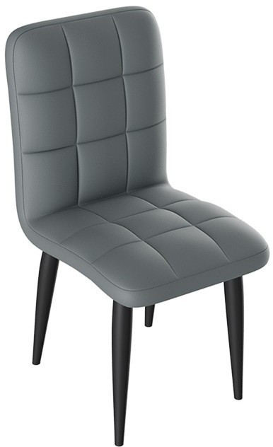 Франк ДП 2-17 Стул (конус) (Черный матовый/Микровелюр Бежевый)