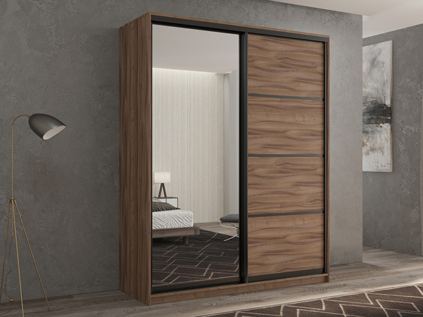 Шкаф-купе Кааппи 2 Орех Тьеполло 140х60х230 см