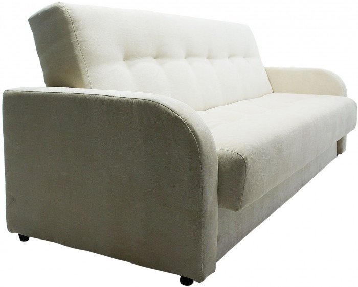 Раскладной диван-кровать, прямой, книжка, цвет бежевый, велюр, Лондон Люкс 120