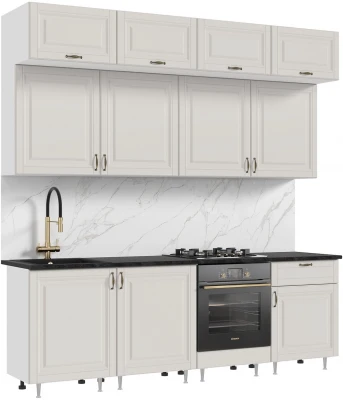 Кухня Престиж 2,4м Браш Лайт Грей