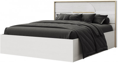 Кровать 180х200 "Монтиз" с подъемным основанием - Белый текстурный/Корунд джелато