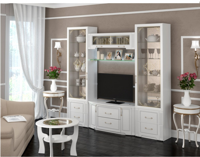 Полка стеклянная Виктория 38