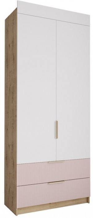 Модульная детская Лавис, композиция 2, Белый/Белый софт / Серый эмалит